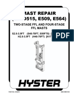 Mast Repair (S/N D515, E509, E564) : Two-Stage FFL and Four-Stage FFL Masts