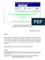 4 - Uma Volta Aos Clássicos Da Sociologia Novas Relações Entre Teorias Sociais e Educação