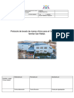 Protocolo de Lavado de Manos Clínico para El Centro de Salud Familiar San Rafael