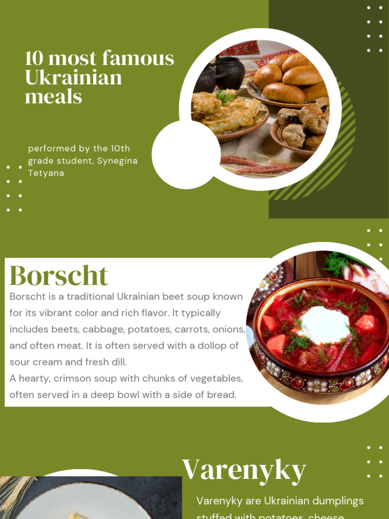 Top 10 Famous Ukrainian Dishes | PDF | Dumpling | European Cuisine
