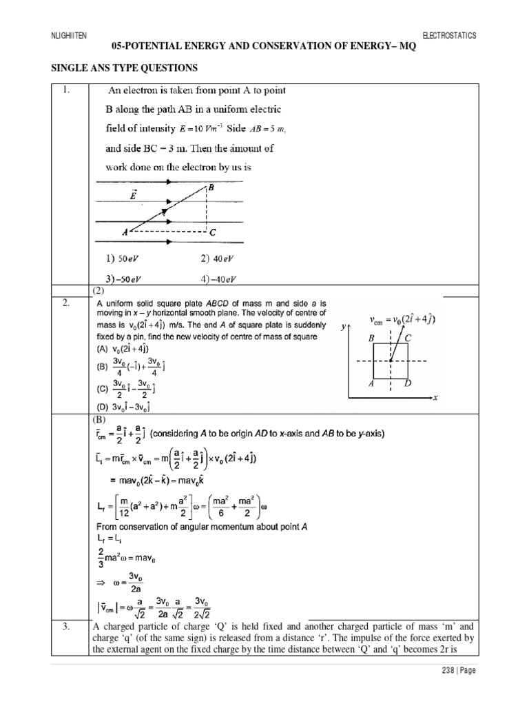 Charge Calculation for Spring System | PDF | Electrostatics | Force