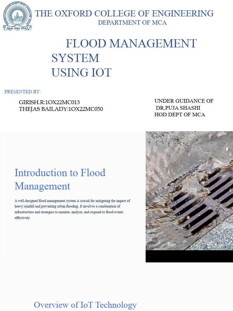 IoT-Driven Flood Management System | PDF | Internet Of Things | Flood