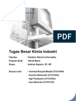 Tugas Besar - Kimia Industri