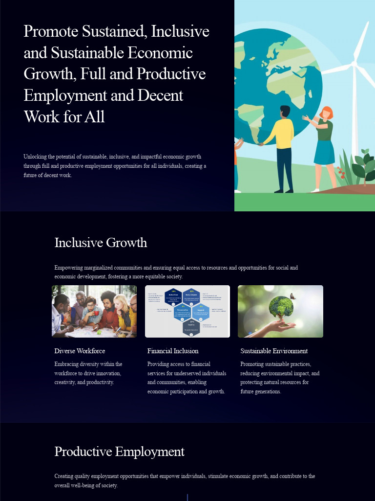 Promote Sustained Inclusive and Sustainable Economic Growth Full and ...