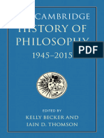 The Cambridge History of Philosophy, 1945-2015 by Kelly Becker Iain D. Thomson