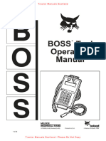 Boss Tool Operators Manual Bobcat 453