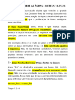 Pregação - Jesus Anda Sobre As Águas MT 14.25-26