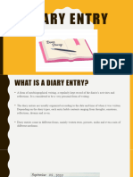Diary Entry Presentation
