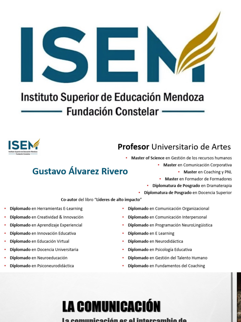 Isem Clase 1 | PDF | Comunicación | Educación en artes liberales