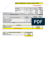 Budget Prévisionnel FORMATION Technicien QHSE - Oct.22