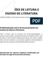 Dimensões de Leitura e Ensino de Literatura