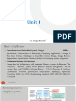 Unit 1 Introduction To Embedded System Design