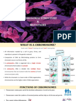 CHROMOSOMAL STRUCTURE and MUTATIONS