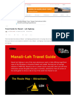 The MOST COMPLETE Travel Guide For Manali - Leh Highway
