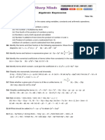 Algebraic Expression - NCERT