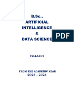 B.sc. Artificial Intelligence & Data Science I & II Sem. - (2023-24 Batch) - UG - Affiliated Colleges