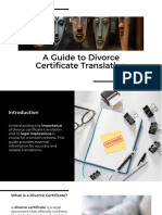 A Guide To Divorce Certi Cate Translation