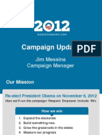 Obama 2012 - Strategy Update