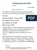 JEE Main 2013 Results & Cut-Offs!