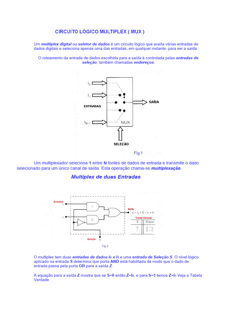 Introdução a Multiplexadores Digitais | PDF