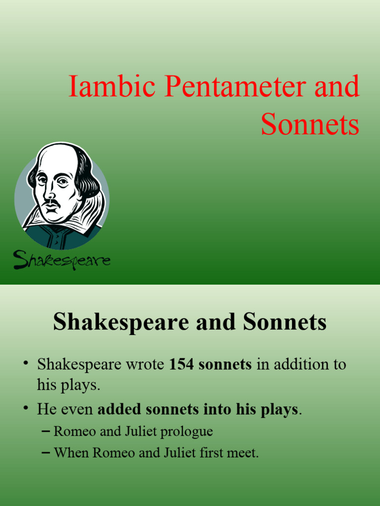 Iambic Pentameter and PDF Narrative Forms Stanzaic Form