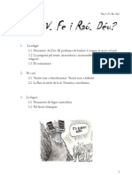 Tema 5: "Fe I Raó. Déu?"