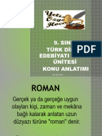 9.sinif Turk Dili Ve Edebiyati Roman Unitesi Ozeti 2023