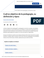 Objetivo de La Pedagogía, Definición y Tipos - Indeed - Com México