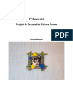 1 Grade Art Project 4: Decorative Picture Frame