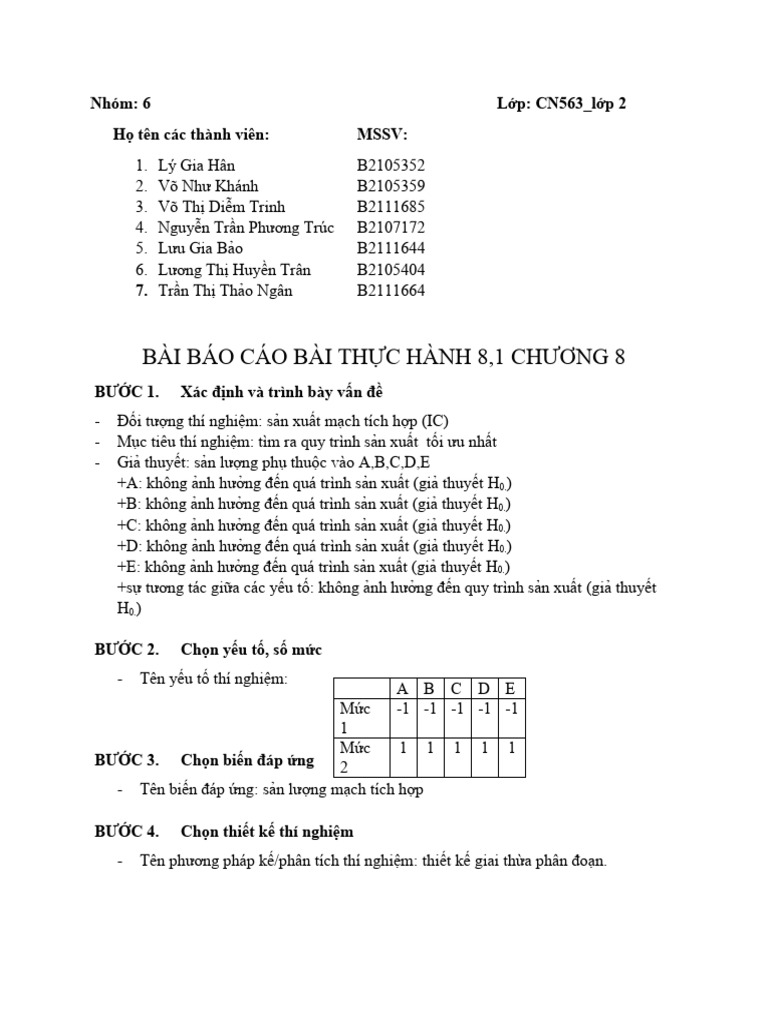 Bài TH C Hành 8.1-Nhóm 6-L P 2 | PDF
