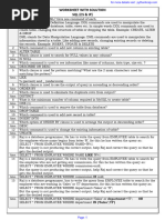 Worksheet With Solution SQL (Cs & Ip)