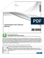 Volkswagen Polo Owners Manual