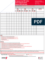 Canada Potentially Hazardous Foods Cold Hot Holding Log