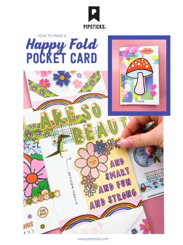 Pipsticks Happy Fold DIY Printable | PDF