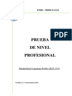 Prueba de Nivel Profesional SLP 3.3.3.3