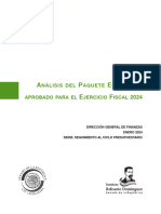 Análisis Del Paquete Económico Aprobado 2024 (Publicación)