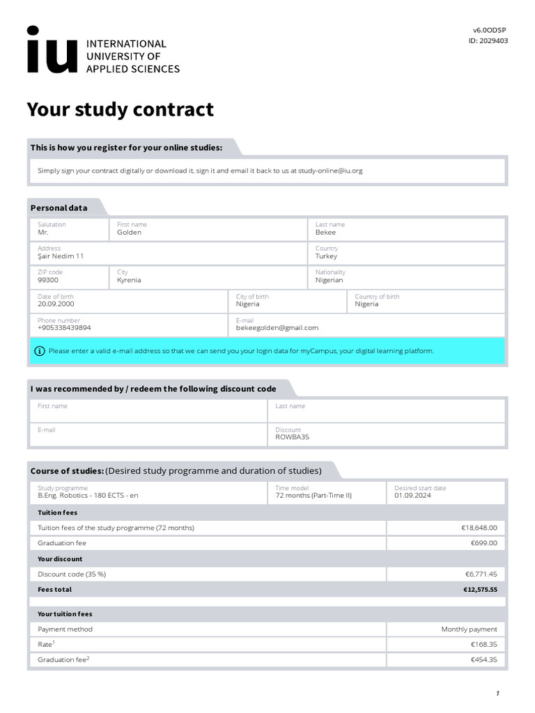 Online Study Contract Guide | PDF | Gce Advanced Level (United Kingdom ...