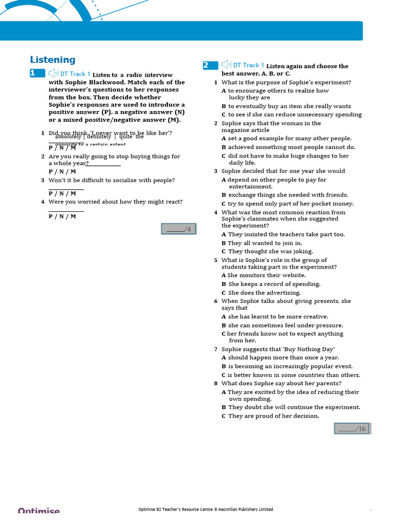 Opt B2 Diagnostic Test Pdf Text Messaging