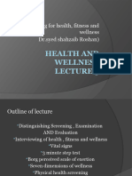 Screening For Health Fitness