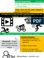 Anaerobic Respiration FERMENTATION