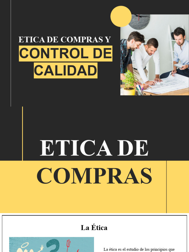 Equipo 5 Etica de Compras y Control de Calidad | PDF | Calidad ...