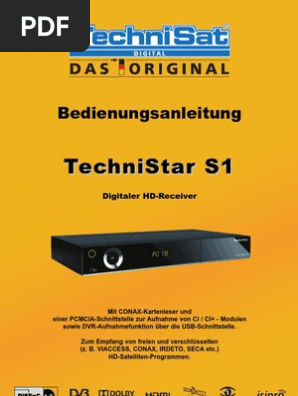 technistar s1 bedienungsanleitung