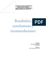 Resultados, Conclusiones y Recomendaciones