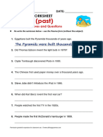 Passive Voice Present and Past Simple