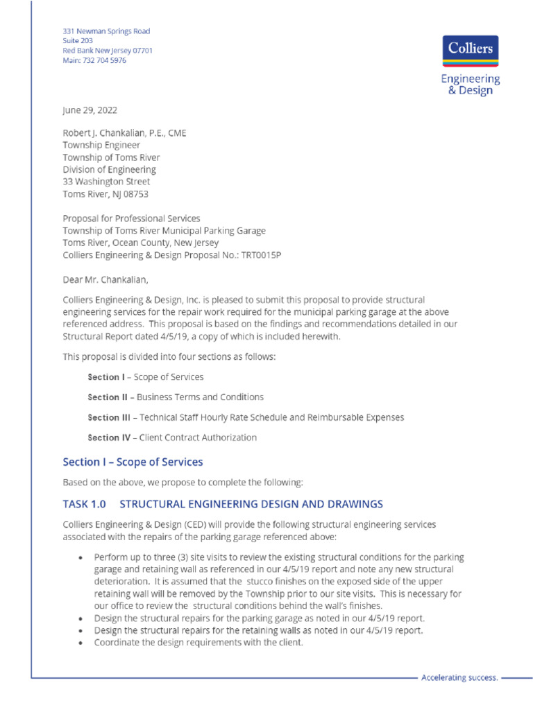 Toms River Parking Garage Structural Report PDF