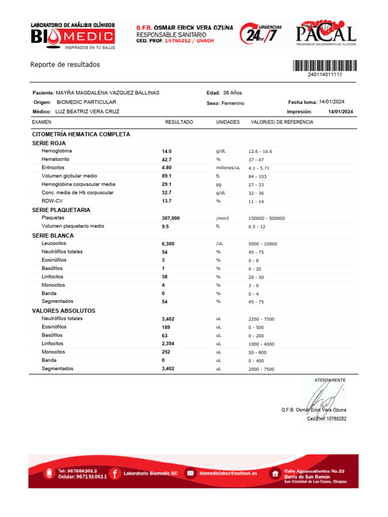 Mayra Magdalena Vazquez Ballinas | PDF | Especialidades Medicas ...
