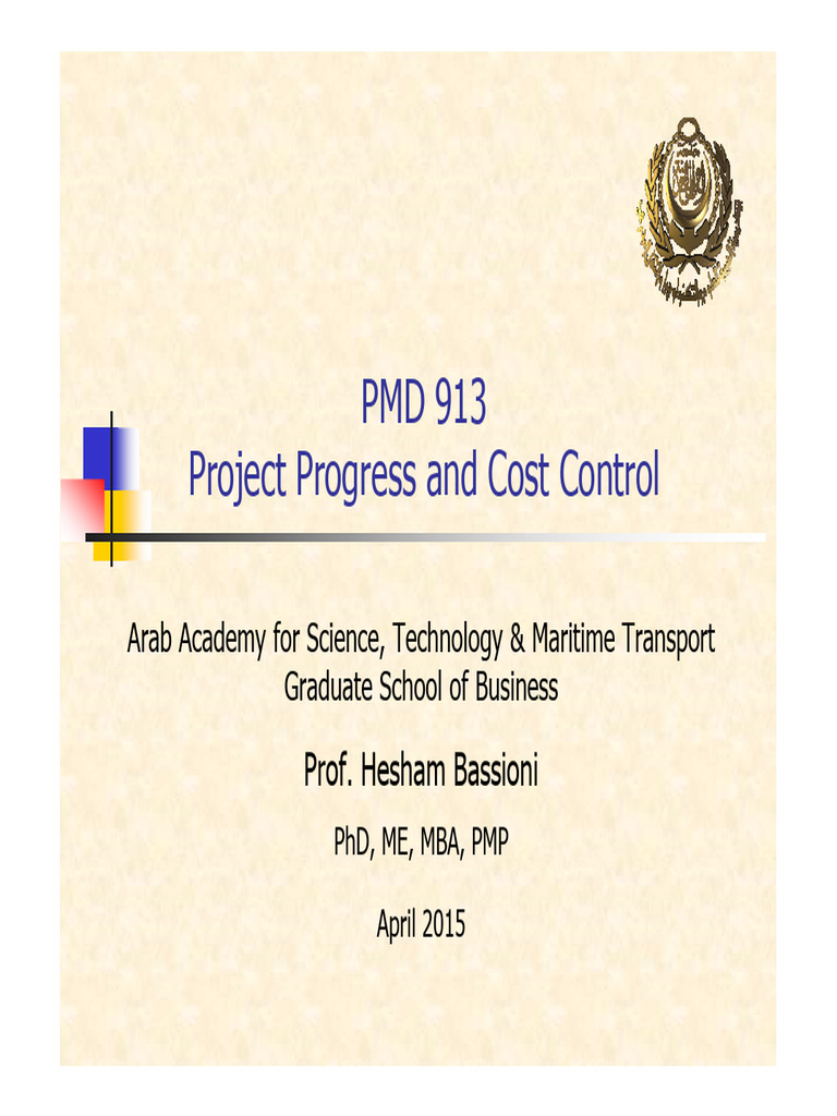 PMD 913 - Course Introduction | PDF | Project Management | Business
