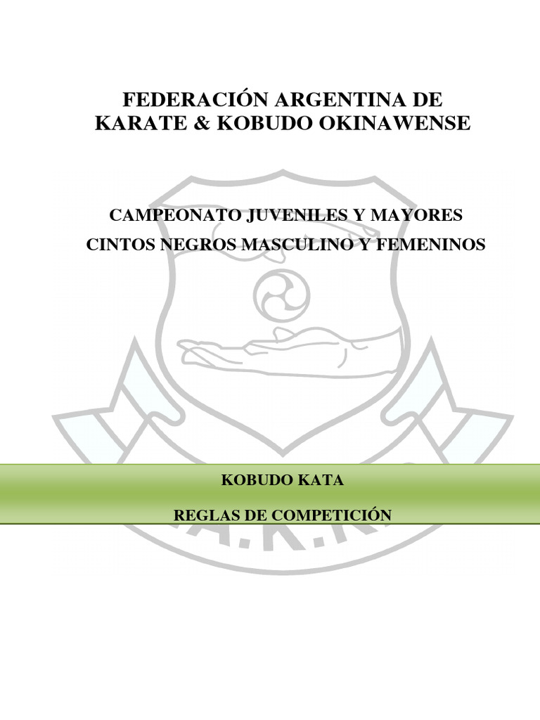 Kobudo Kata Pdf Kata Artes Marciales Del Este Asiático