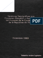 Tomo IX Discusión y Aprobación de La Constitución de 1983