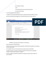 Actividad 1 Pasos para Utilizar Procesador D e Textos